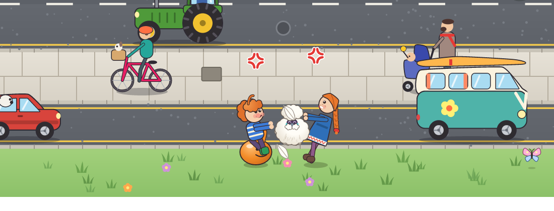Silkie Sprint 中的 Loki 和 Skaði 正在拉扯一只鸡